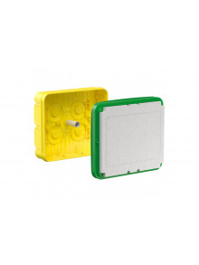 Universal installation housing with mineral fibreboard cover