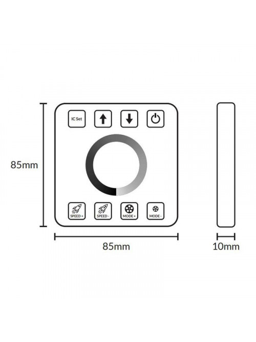 Контроллер PROLUM SPI; Single color; TOUCH панель; RF;