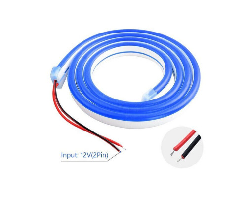 LED neon PROLUM™ 6x12, IP68, 12V, Seria „GT”, Albastru, PRO