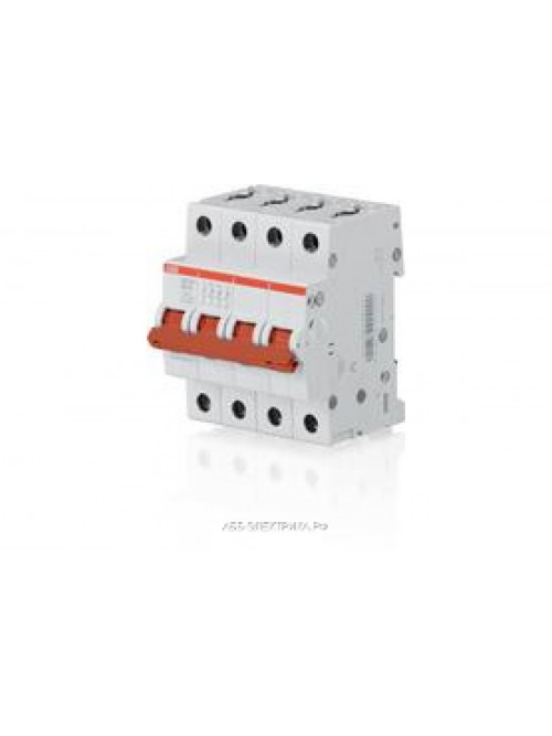 ABB SD204 Рубильник 4P 32A рычаг крас.