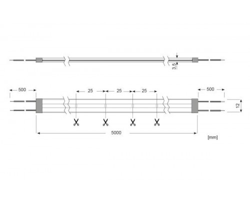 LED Star Strip 1200 ZeroPitch Waterproof, LED STRIP 1200ZP S 940/24V/IP67 15M