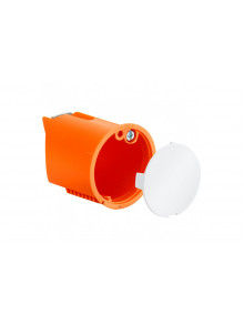 Wall light connection box with cover, air tight, Depth 45 mm
