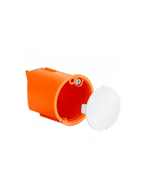 Wall light connection box with cover, air tight, Depth 45 mm