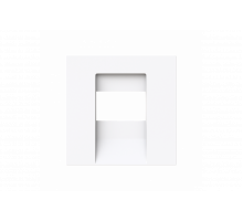 Cover plate TAE; UAE / TAE; USB / VGA / HDMI / loudspeaker 1 gang studio white - Busch-art linear