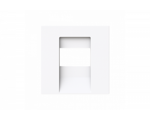 Cover plate TAE; UAE / TAE; USB / VGA / HDMI / loudspeaker 1 gang studio white - Busch-art linear