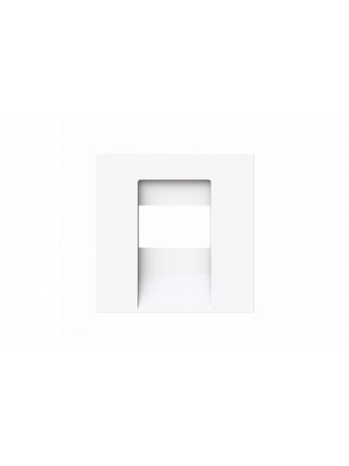 Cover plate TAE; UAE / TAE; USB / VGA / HDMI / loudspeaker 1 gang studio white - Busch-art linear