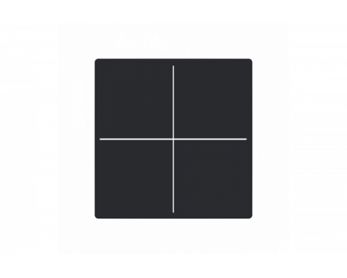 Busch-Jaeger – LFW/A.4.63.11-885 Cover plate black matt - 63x63