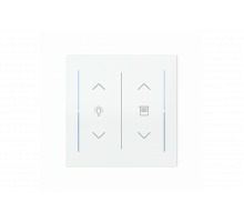 Busch-Jaeger – LFDW/A.2.70.11-44G Cover plate with legend with Symbol "dimming" studio white - Busch-art linear