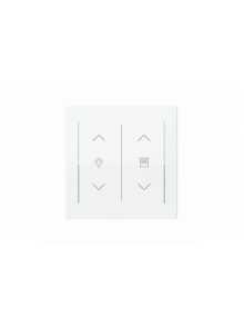 Busch-Jaeger – LFDW/A.2.70.11-44G Cover plate with legend with Symbol "dimming" studio white - Busch-art linear