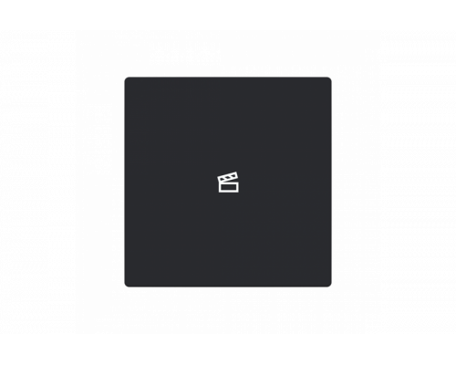 Busch-Jaeger – LFST/A.1.63.11-885 Cover plate with legend with Symbol "scene" black matt - 63x63