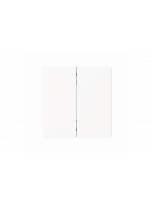 Control Element None for Dimmer Two-part button studio white matt - Busch-art linear