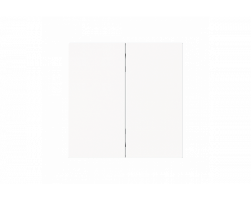 Control Element None for Dimmer Two-part button studio white matt - Busch-art linear