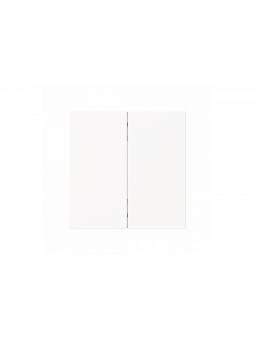 Control Element None for Dimmer Two-part button studio white matt - Busch-art linear