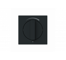 Busch-Jaeger – 1740 DR/03-45M Cover plate with legend Loudspeaker connection Turn button black matt - Busch-art linear