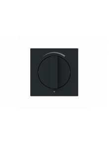 Busch-Jaeger – 1740 DR/03-45M Cover plate with legend Loudspeaker connection Turn button black matt - Busch-art linear