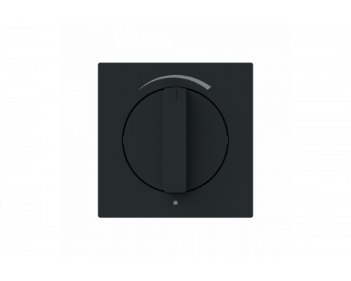 Busch-Jaeger – 1740 DR/03-45M Cover plate with legend Loudspeaker connection Turn button black matt - Busch-art linear