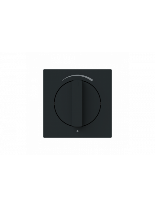 Busch-Jaeger – 1740 DR/03-45M Cover plate with legend Loudspeaker connection Turn button black matt - Busch-art linear