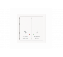Rocker with legend DND, MUR for Switch/push button Two-part rocker studio white matt - Busch-art linear