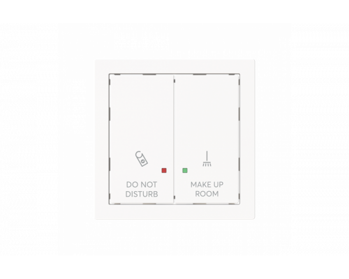 Rocker with legend DND, MUR for Switch/push button Two-part rocker studio white matt - Busch-art linear