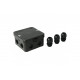 Junction box AK1-IP65, black, with 3 cable glands M20