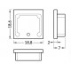 Element capat profil LED Smart16 -set 2buc