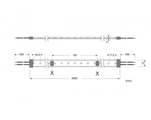 LED Star Strip 400 Waterproof, LED STRIP 400 S 840/24V/IP67 IND