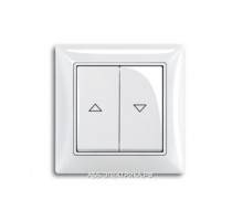 Выключатель жалюзийный, цвет Белый, ABB Basic 55