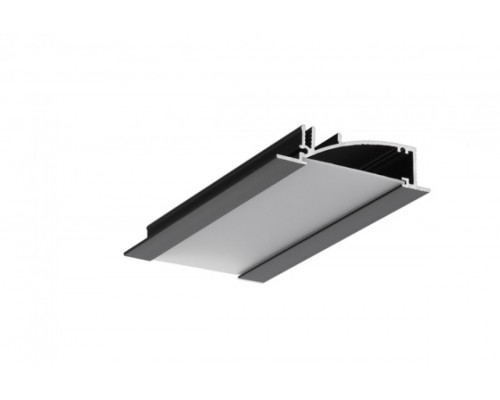 profil LED FLAT8 H/UX 3000 czarny anod. /op