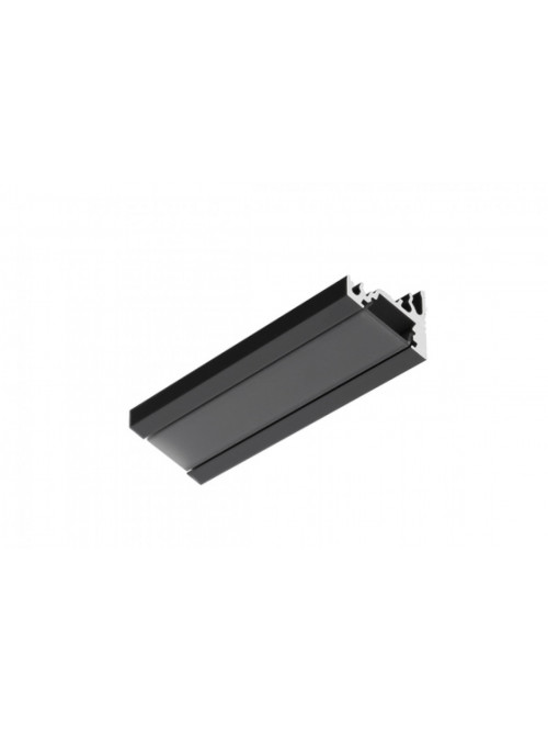 профиль LED CORNER10 BC/UX 3000 чёрный анодированный в упаковке