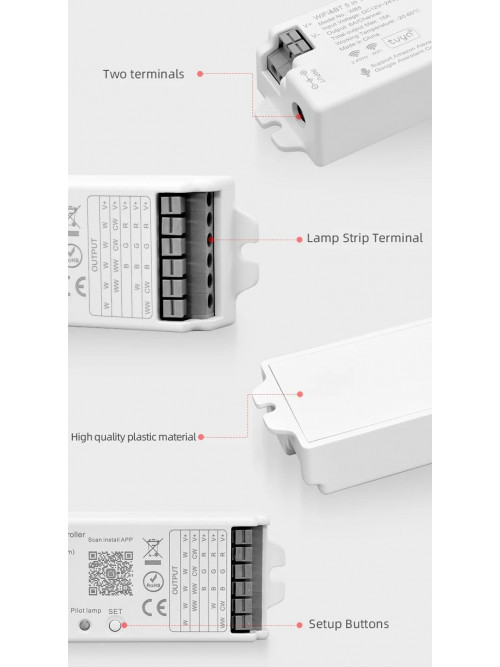 Контроллер управления универсальный PROLUM 5in1; Wi-Fi; TUYA; 15; Series: HomeLink