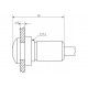 Analogue flush-mounted light sensor