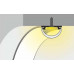 Profil LED aparent ARC 12, negru, lungime 2m