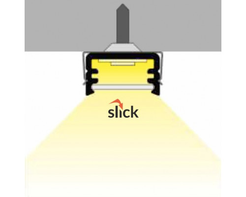 Profil LED aparent SLIM 8, alb, lungime 2m