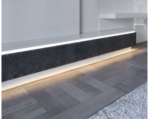 Profil LED aparent SLIM 8, alb, lungime 2m