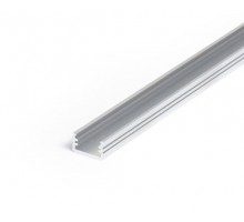 Profil LED aparent SLIM 8, aluminiu neanodizat, lungime 2m