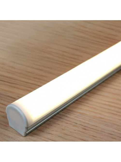 Profil LED aparent UNI 12, aluminiu neanodizat, lungime 2m