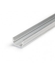 Profil LED aparent UNI 12, aluminiu neanodizat, lungime 2m