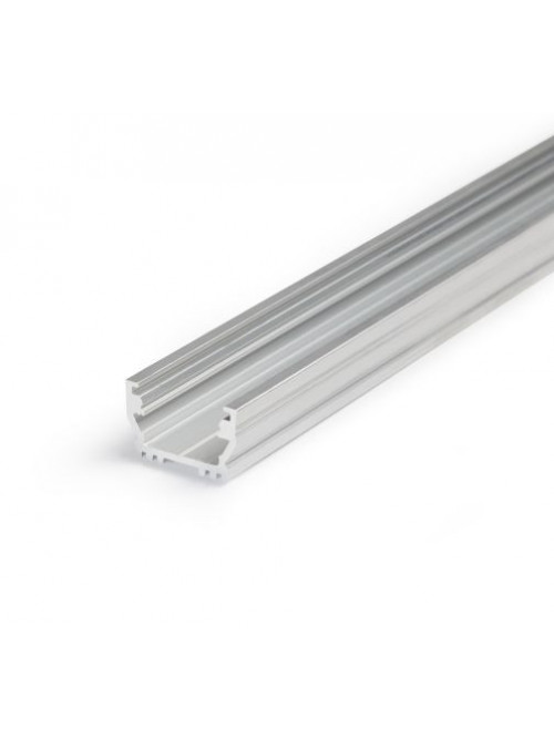 Profil LED aparent UNI 12, aluminiu neanodizat, lungime 2m