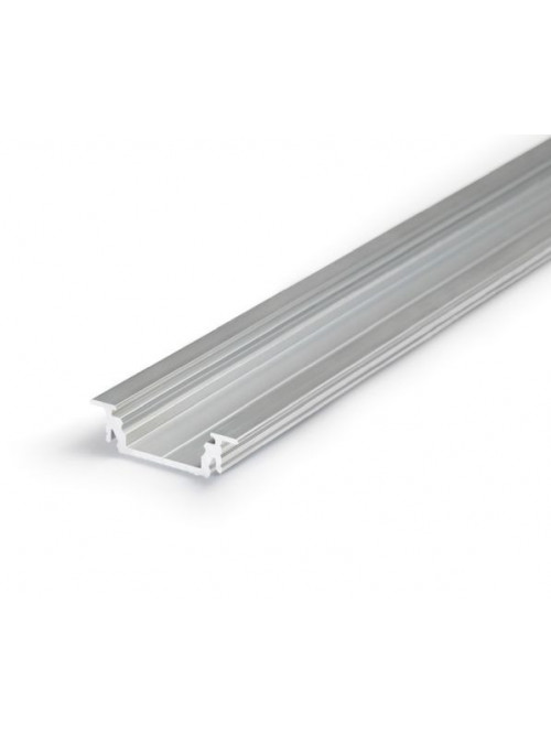 Profil LED încastrat GROOVE14, aluminiu neanodizat, lungime 2m