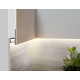 Profil LED încastrat OMNI 10, aluminiu neanodizat, lungime 2m