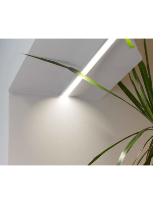 Profil LED încastrat SMART-IN16, aluminiu neanodizat, lungime 2m
