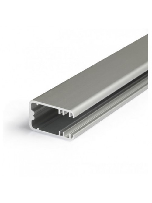 Profil LED pentru sticlă MIKRO-LINE 12, aluminiu anodizat, lungime 2m