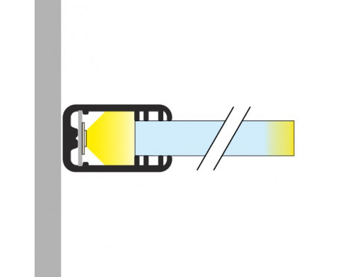 Profil LED pentru sticlă MIKRO-LINE 12, aluminiu anodizat, lungime 2m