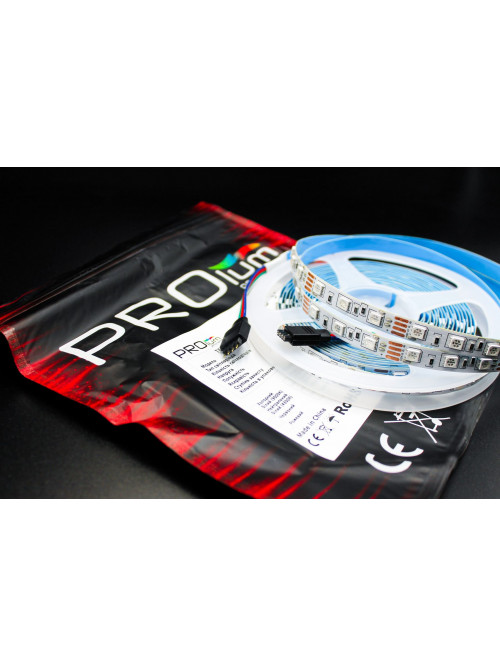 Светодиодная LED лента PROLUM™ 12V; 5050\60; IP20; Series "S", RGB