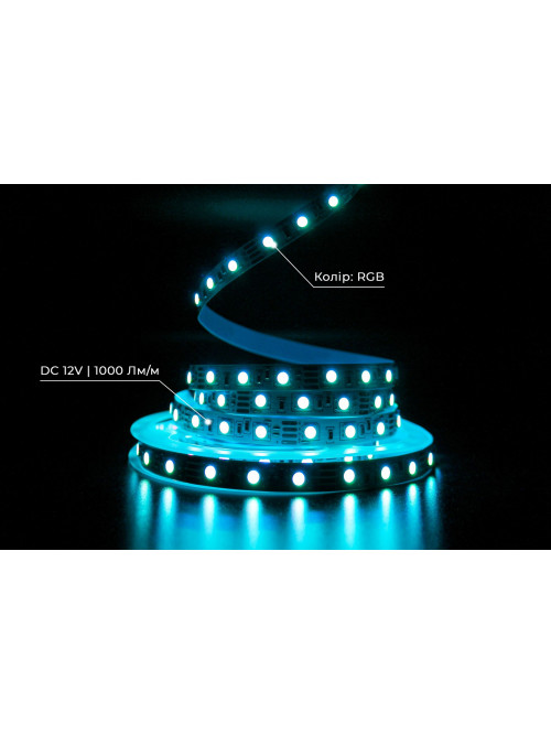Светодиодная LED лента PROLUM™ 12V; 5050\60; IP20; Series "S", RGB