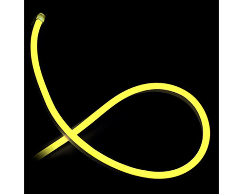 Светодиодный неон PROLUM™ 8x16, IP68, 12V, Series "LF", Желтый, PRO