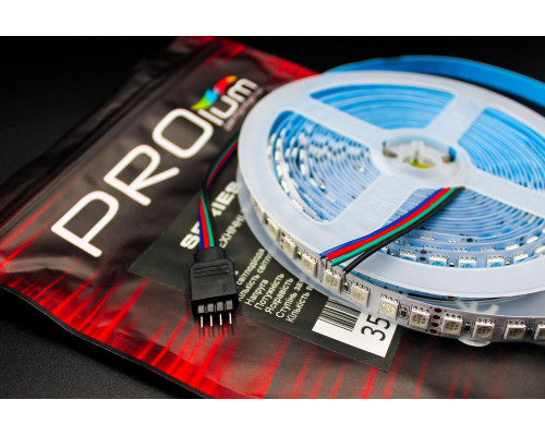 Светодиодная LED лента PROLUM™ 24V; IP20; 5050\120; Series "SG", RGB