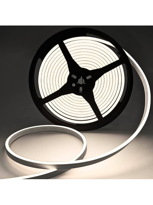 Светодиодный неон PROLUM™ 4x10, IP68, 12V, Series "LT", Нейтральний-Белый, PRO