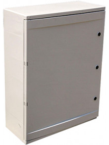 Шкаф ударопрочный из АБС-пластика e.plbox.400.600.200.60m.blank, 400х600х200мм, IP65 с панелью под 60 модулей