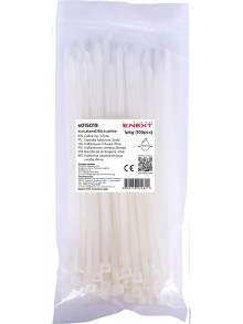 Кабельная стяжка e.ct.stand.150.4.white (100шт), белая